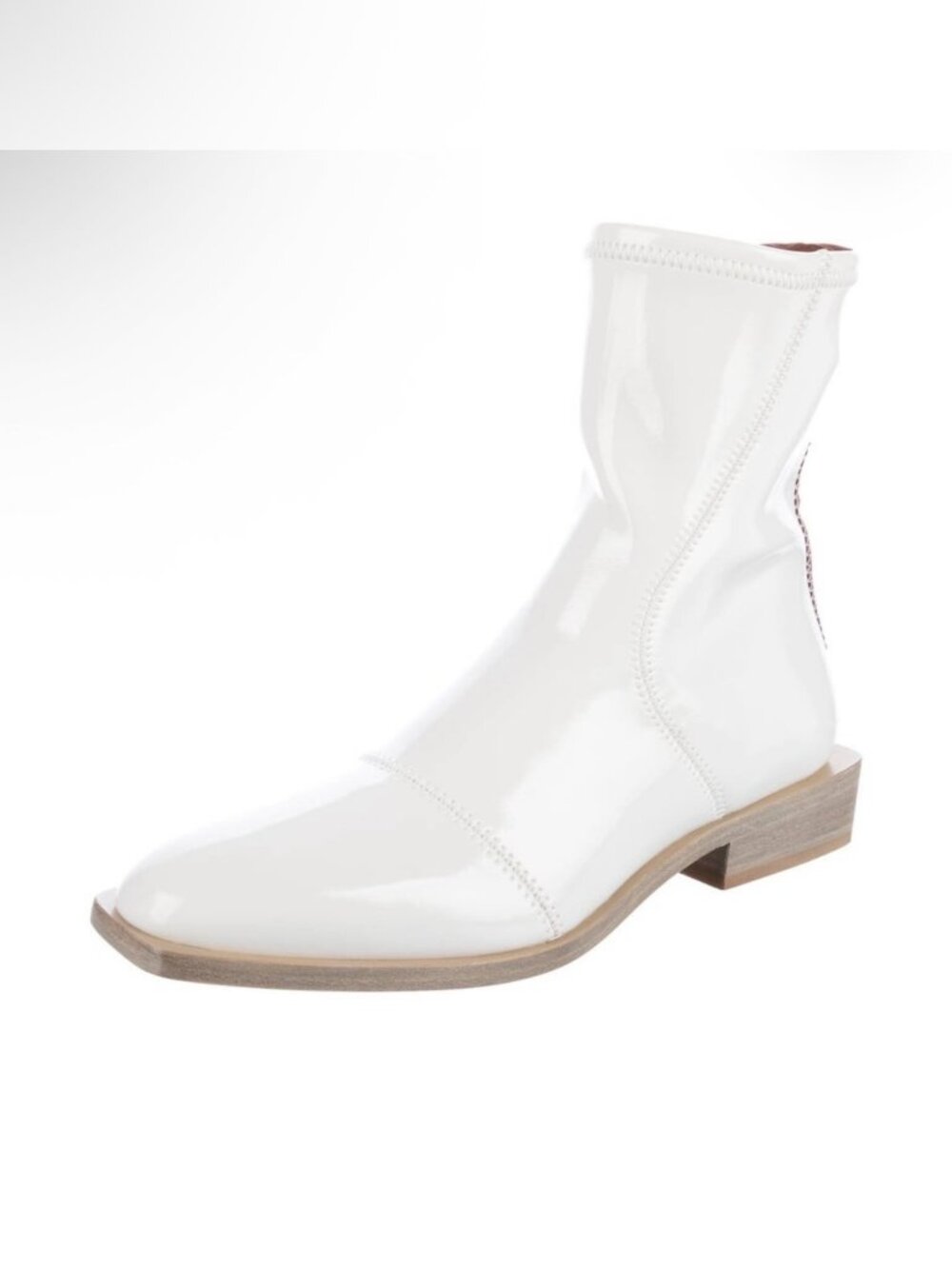 Fendi White Patent Leather Boots